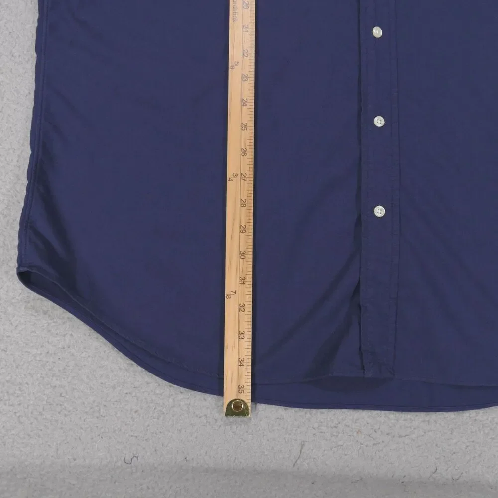 Polo Ralph Lauren Shirt Mens XLT Blue Chambray Short Sleeve Button Down